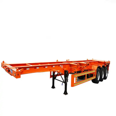Chassis di container auto-dumping per il trasporto mediante sistema di frenatura a doppia linea immobilizzato