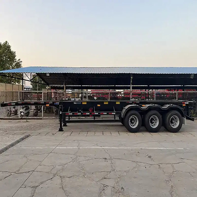Chassis di container auto-dumping per il trasporto mediante sistema di frenatura a doppia linea immobilizzato