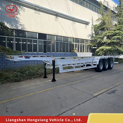 Contenitore di recinzione di scheletro Carrier Dump Semi-trailer Truck Semi-trailer in colore