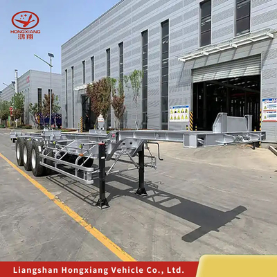 Contenitore di recinzione di scheletro Carrier Dump Semi-trailer Truck Semi-trailer in colore
